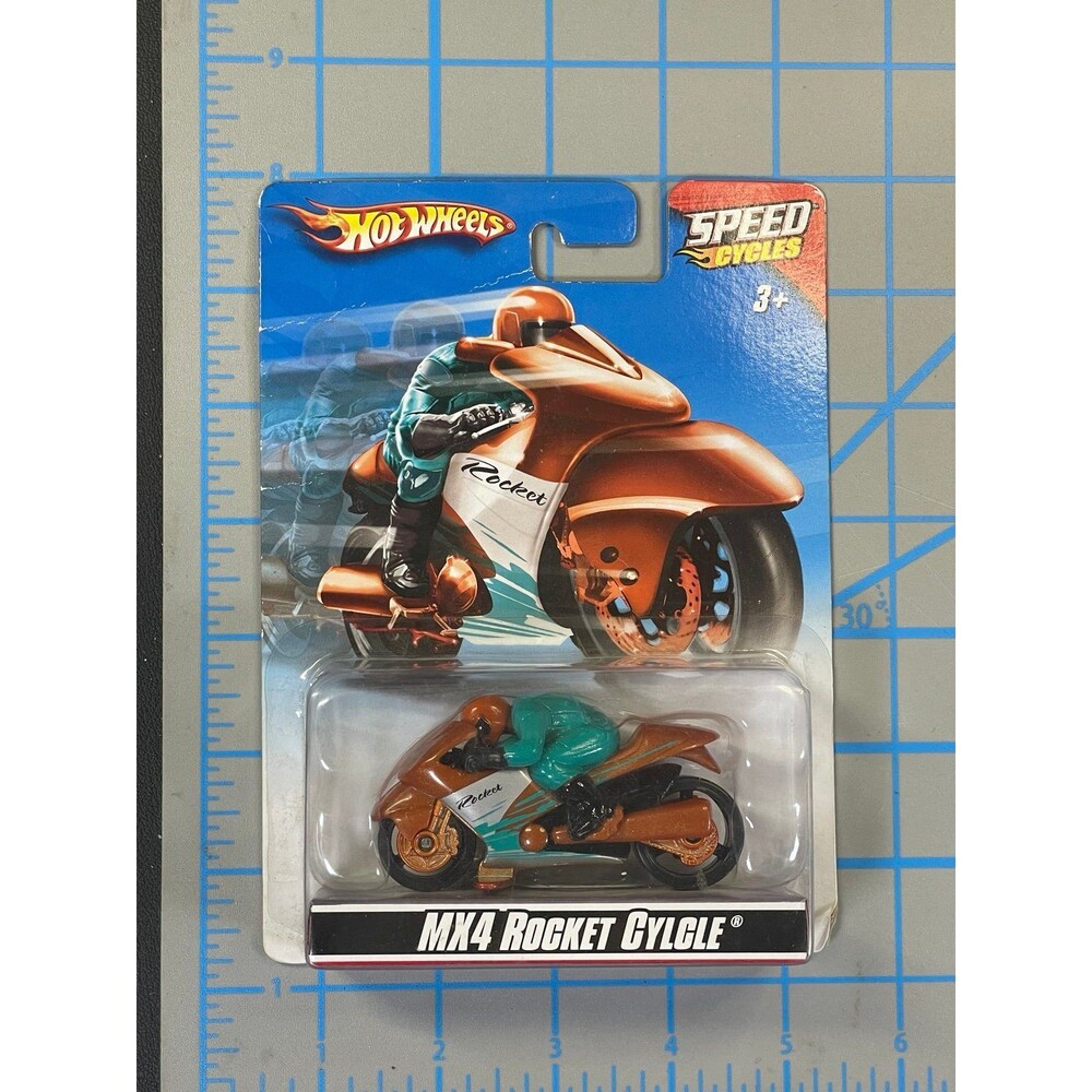 Hot Wheels MX4 Rocket Cycle Diecast Die cast vehicle Speed Cycles Mattel